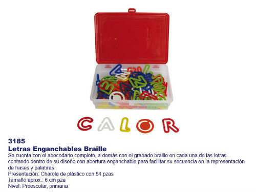 Letras Enganchables Braille